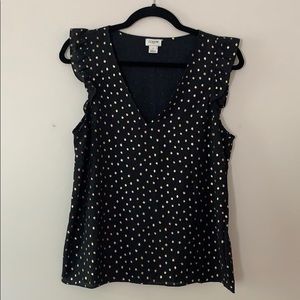 J Crew Navy/Gold Tank!